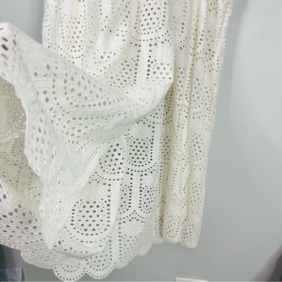 Anthropologie Sundress Soidee White Eyelet Maxi Dress size XL/XXL - Picture 7 of 11
